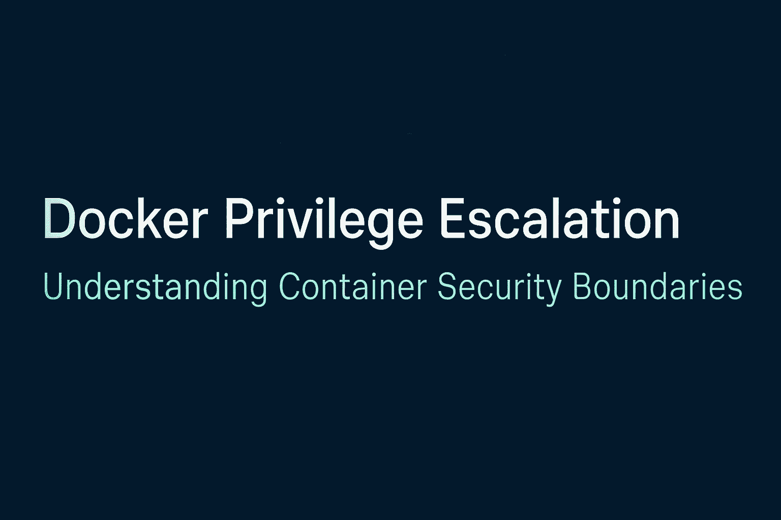 mt-sample-background docker-privilege-escalation